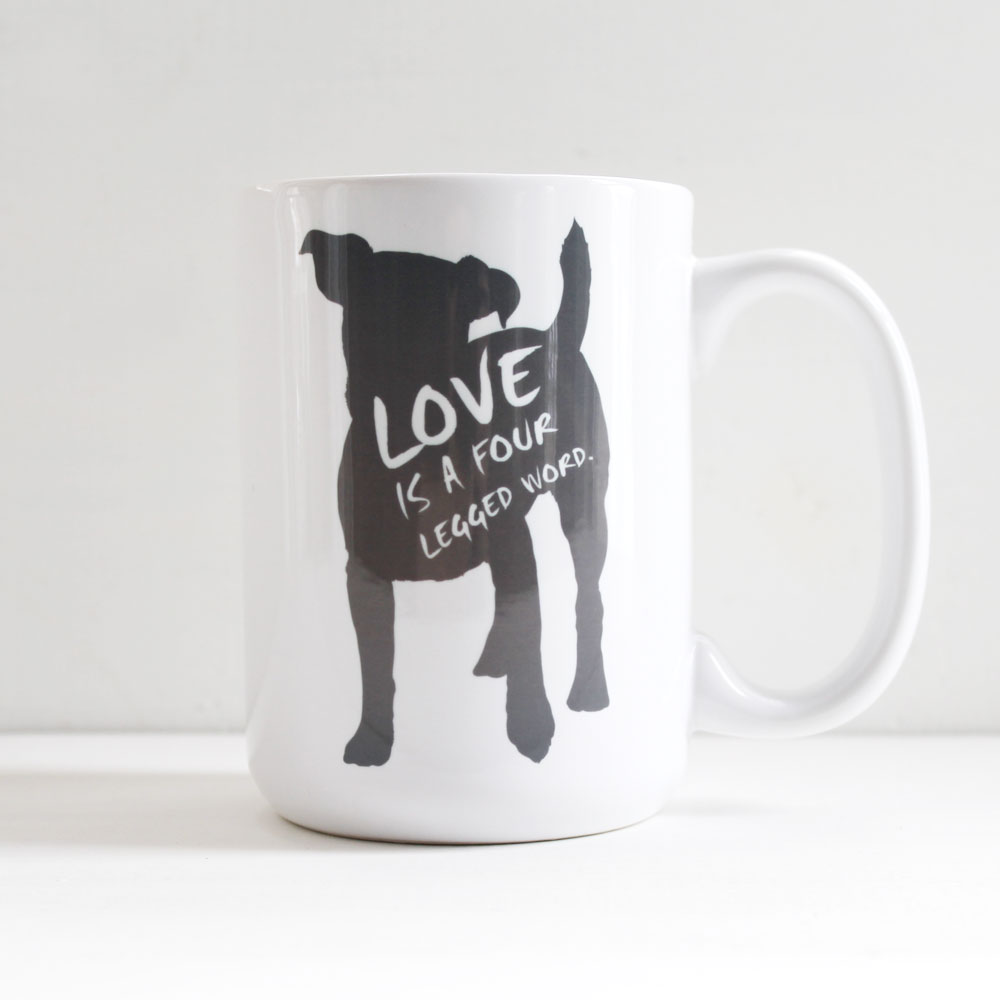 Love Is A Four-Legged Word Mug