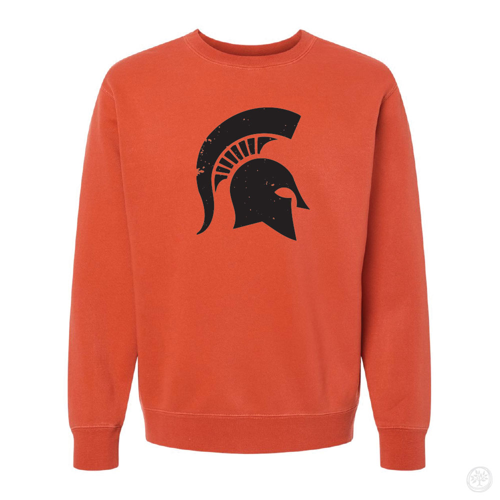 Solon Spartan Head - Vintage Crew Sweatshirt
