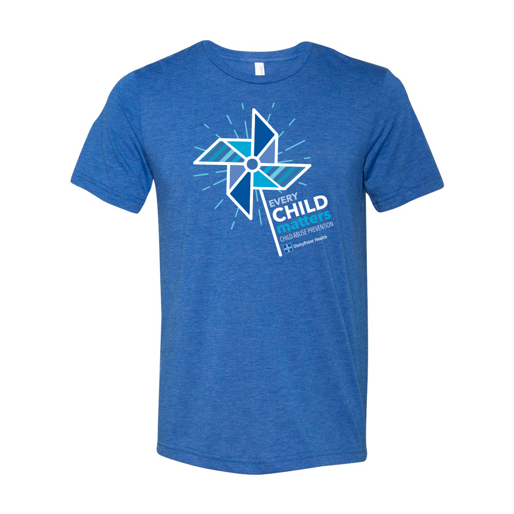 Child Abuse Prevention Triblend Tee