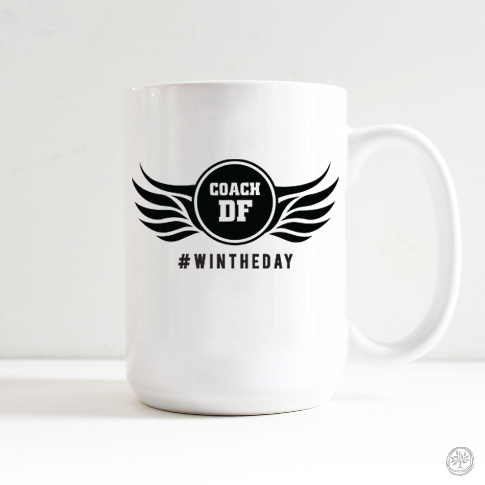 Win the Day (Black) Mug
