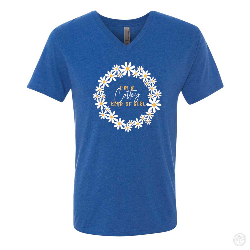 A Cottey Kind of Girl Unisex Triblend V-Neck