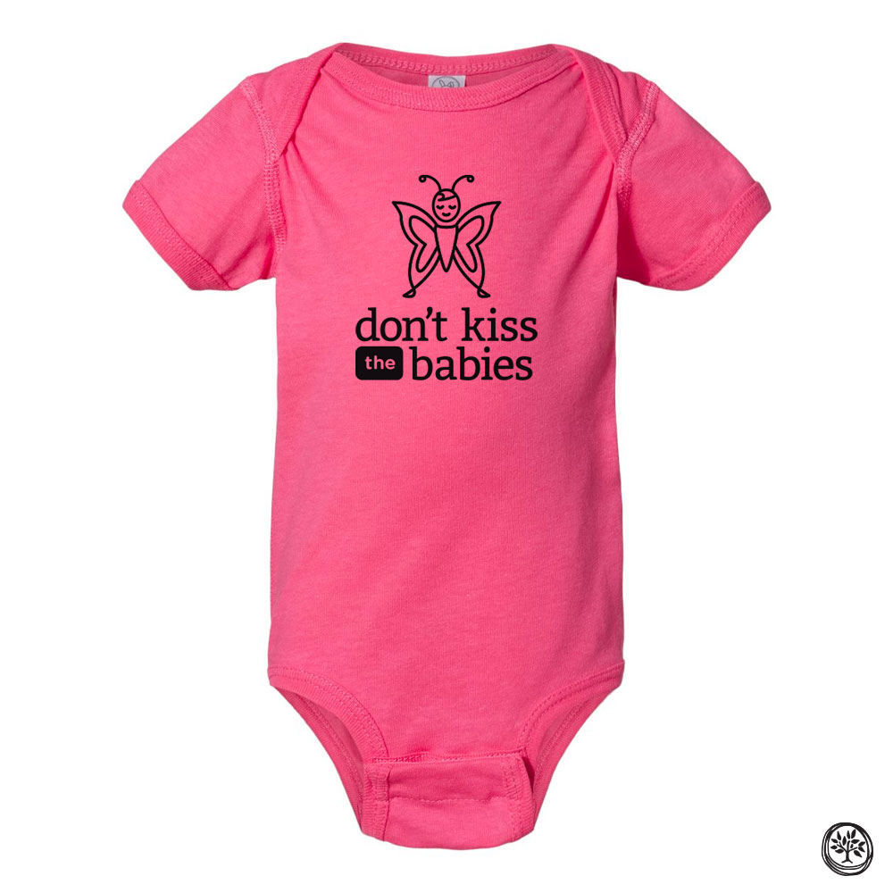 Don't Kiss The Babies - Baby Snap Tee (Black)