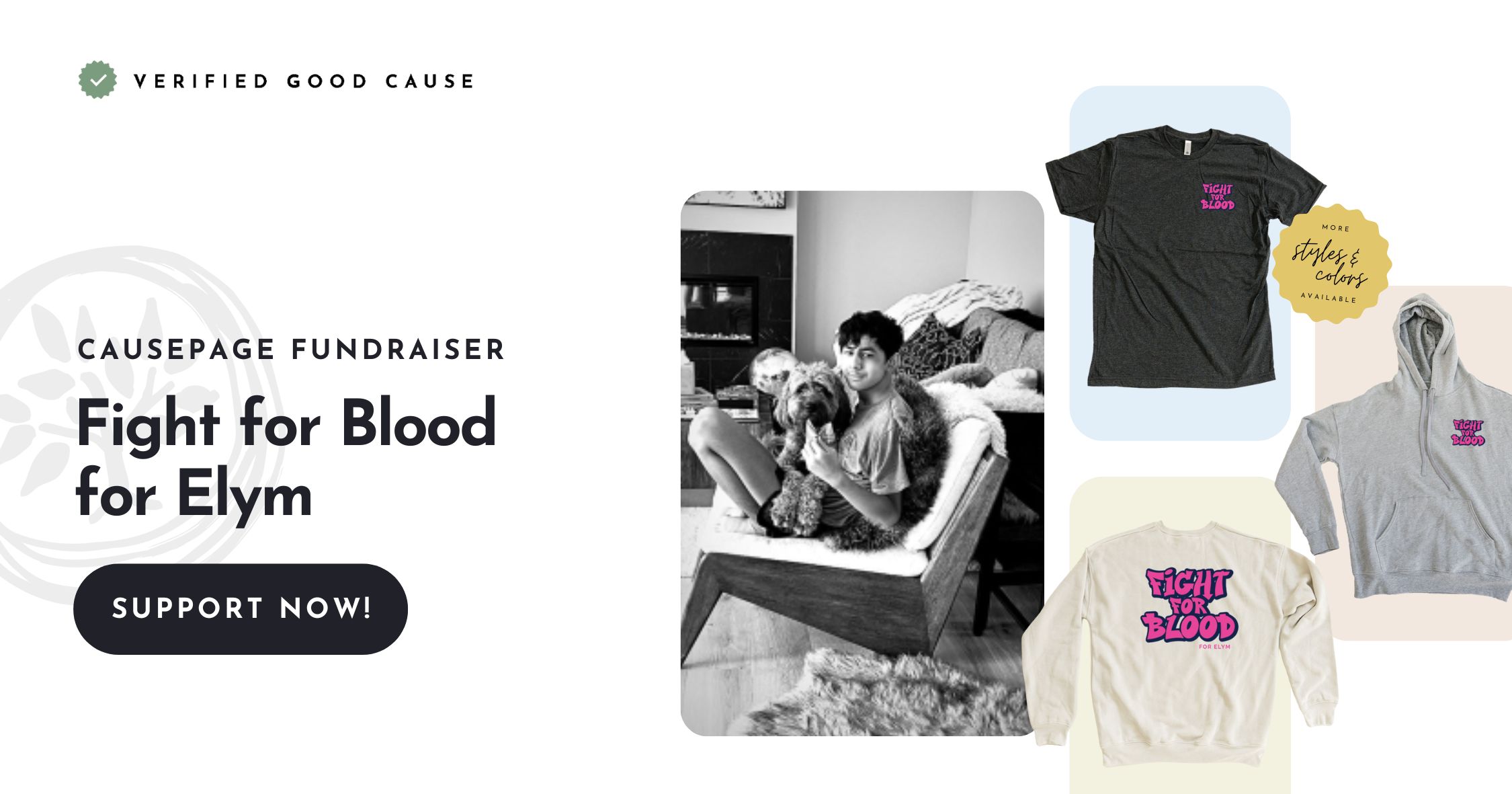 Support Fight for Blood for Elym | T- Shirt Fundraiser + More