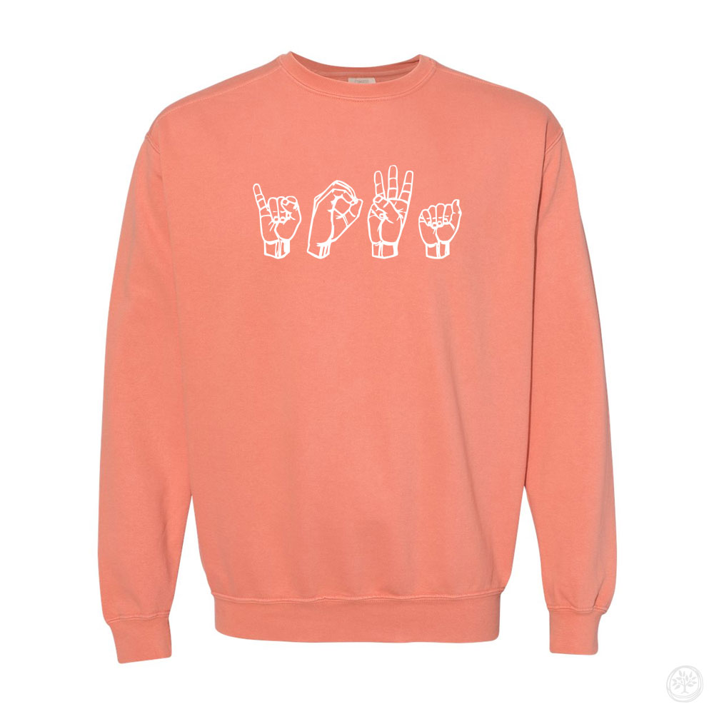 ASL Iowa Comfort Colors Crew