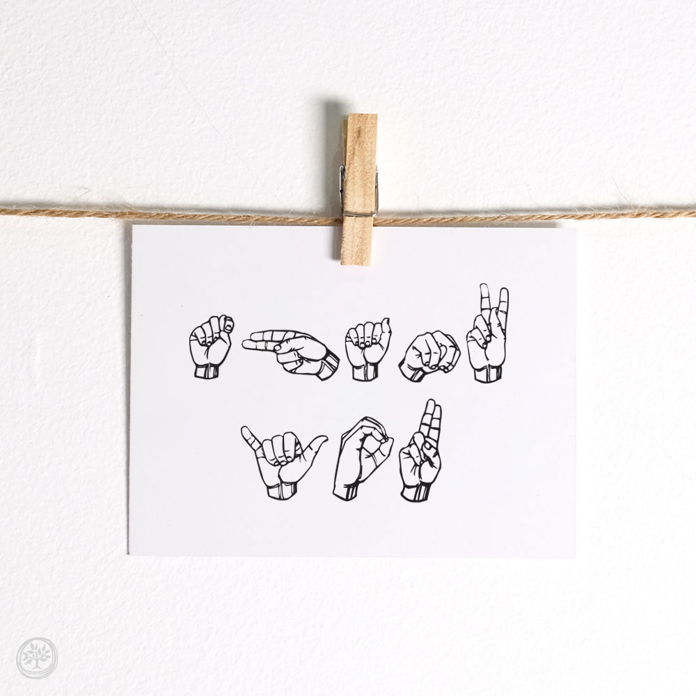 ASL Thank You Notecard Set