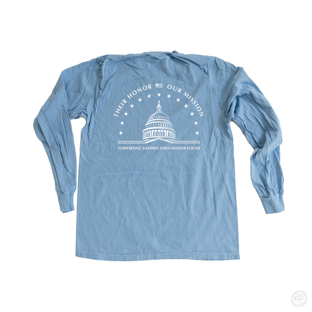 Supporting the Honor Flight Comfort Colors Long Sleeve Tee