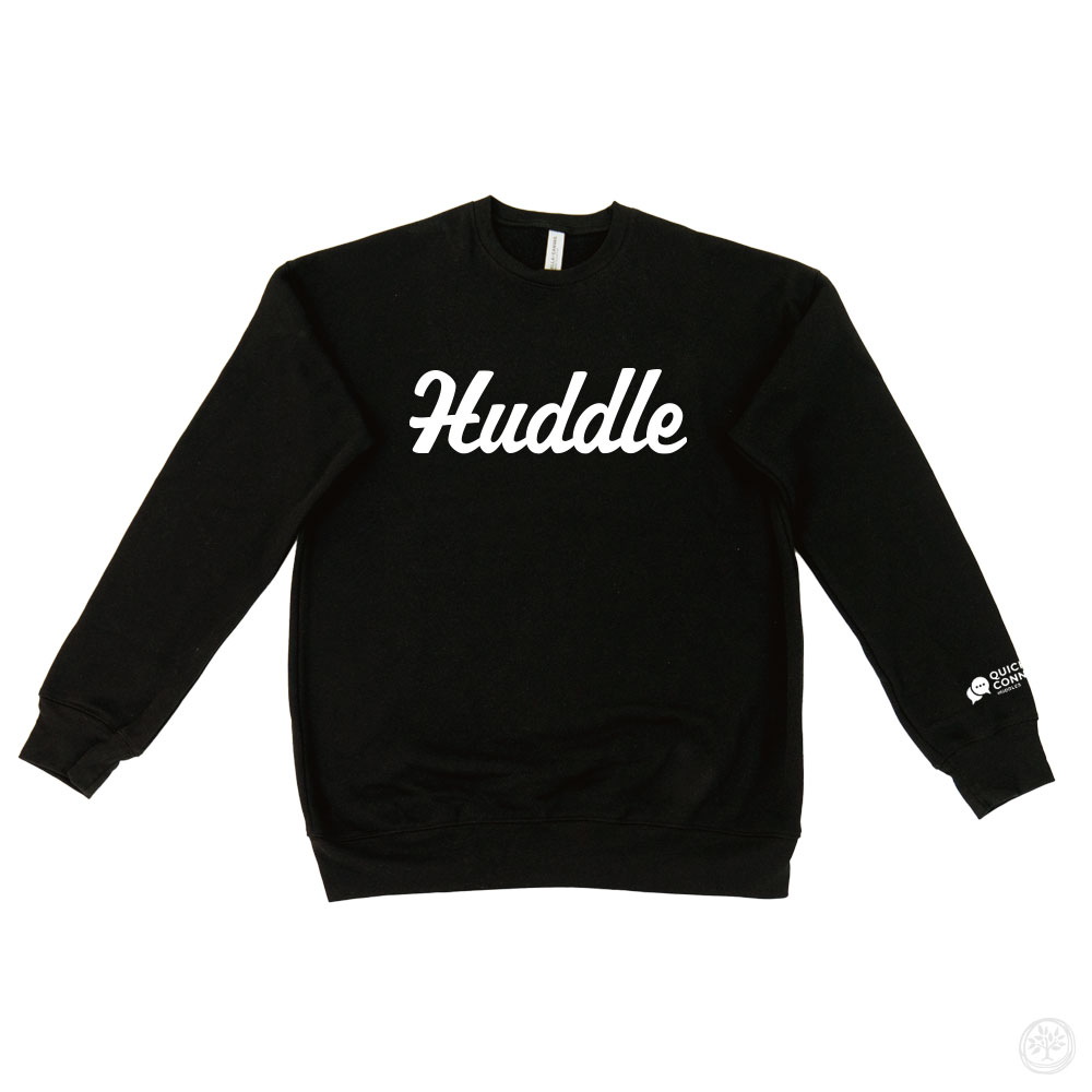 Huddle Text - White Ink