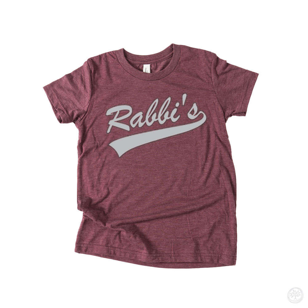 Rabbi's KIDS T-Shirts (Grey and White Design)