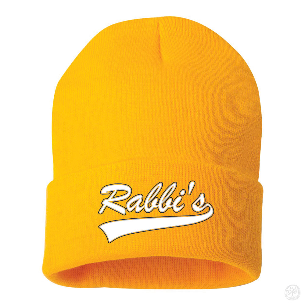 Rabbi's Embroidered Beanie