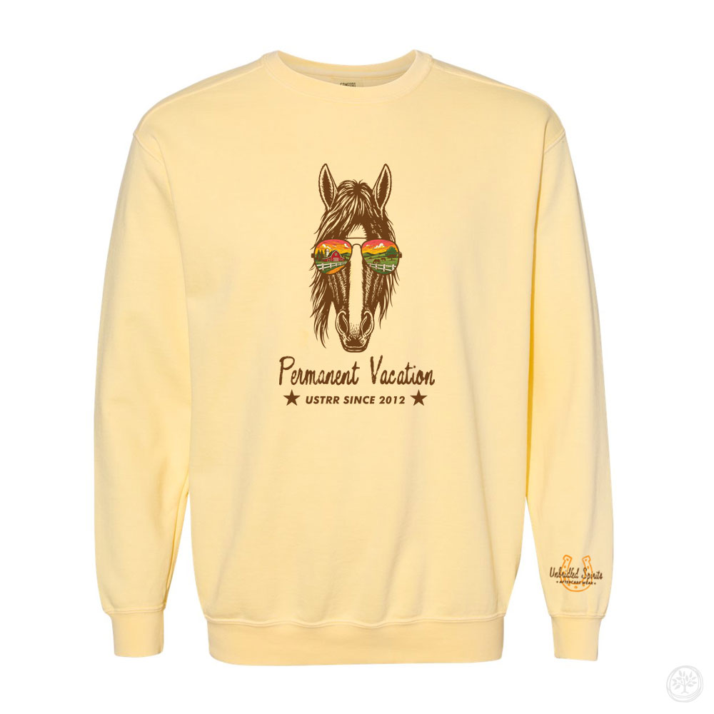 Permanent Vacation Comfort Colors Crew Sweatshirt