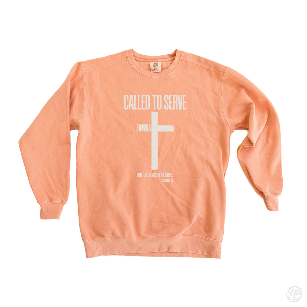 Called To Serve Comfort Colors Crew Sweatshirts
