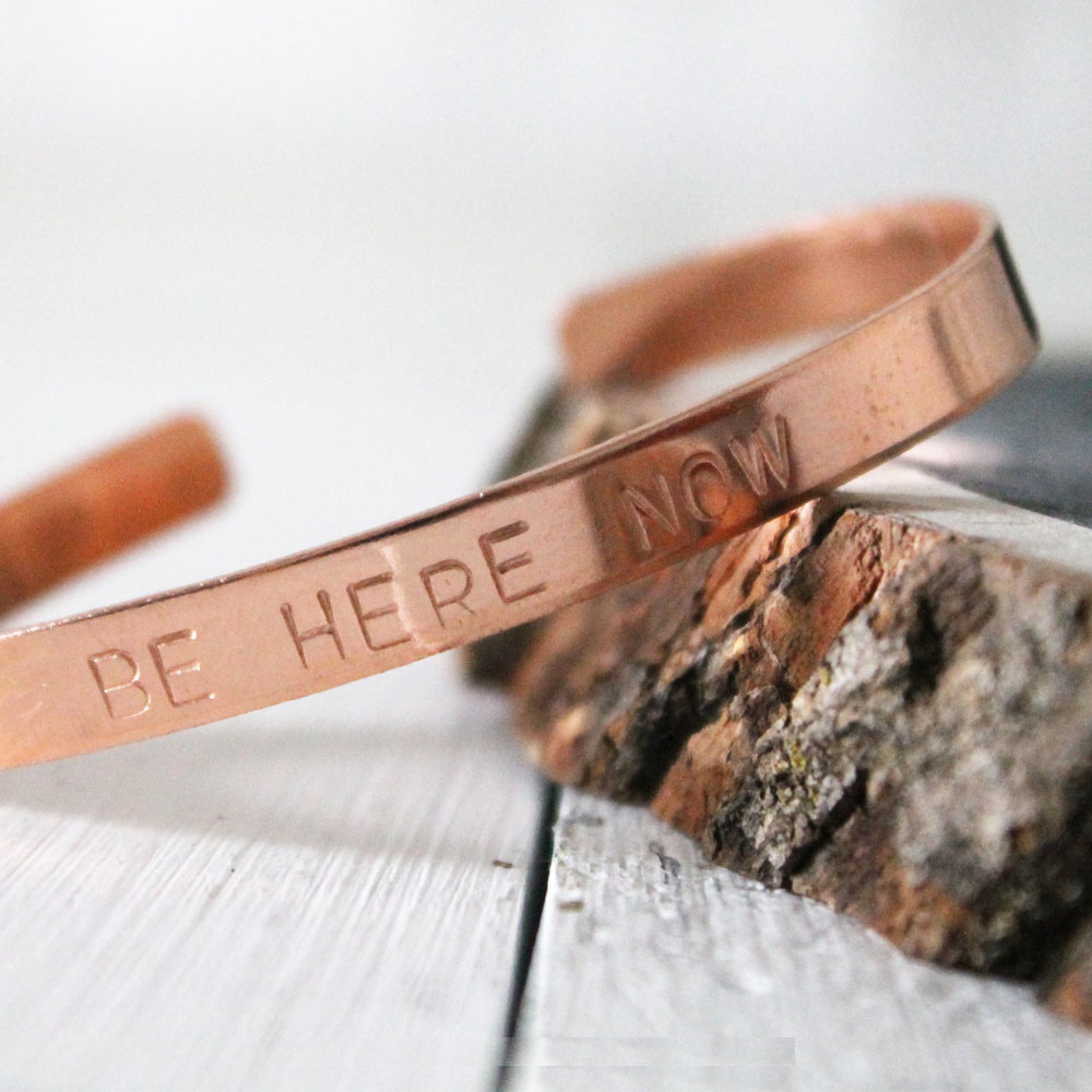 Be Here Now Copper Cuff