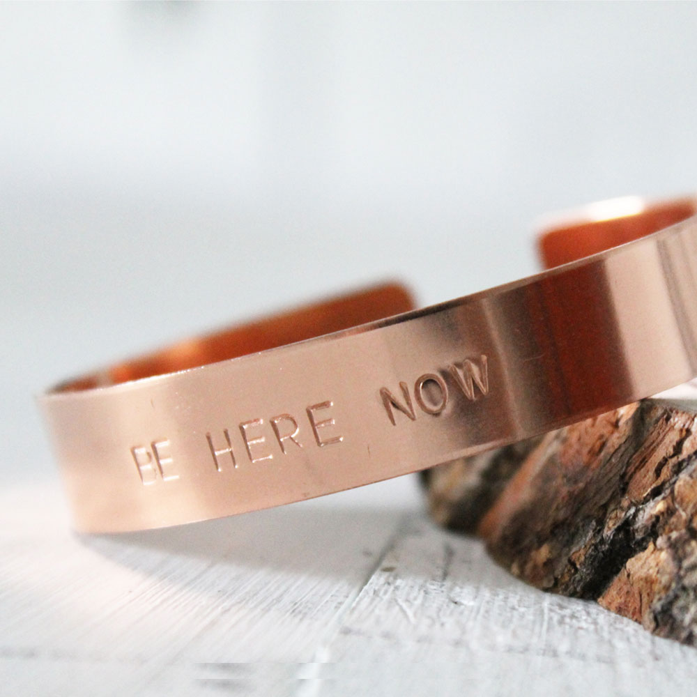 Be Here Now Copper Cuff