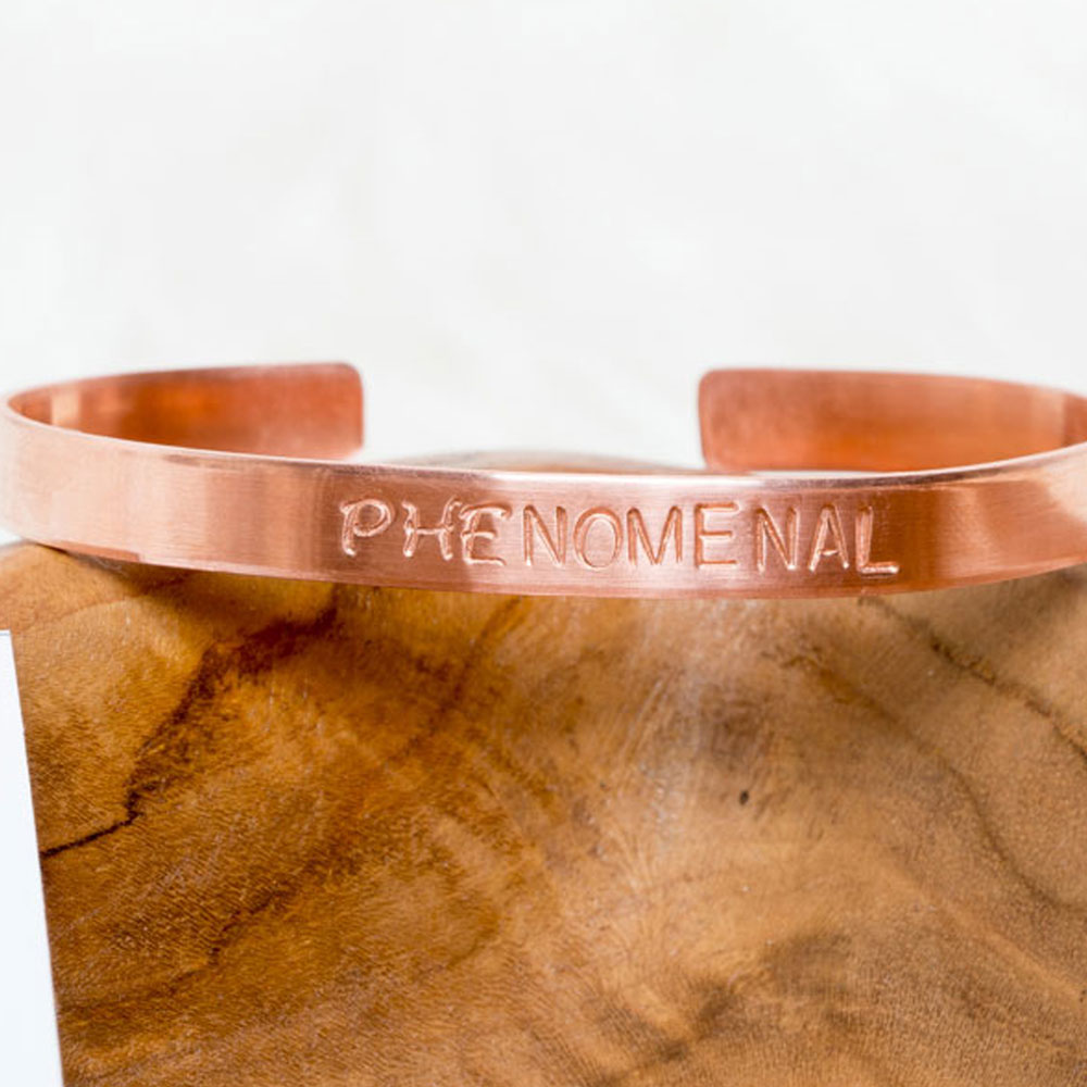 Choose Joy Copper Cuff