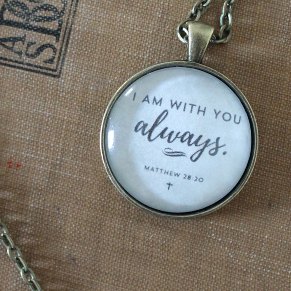 With You Always Glass Pendant