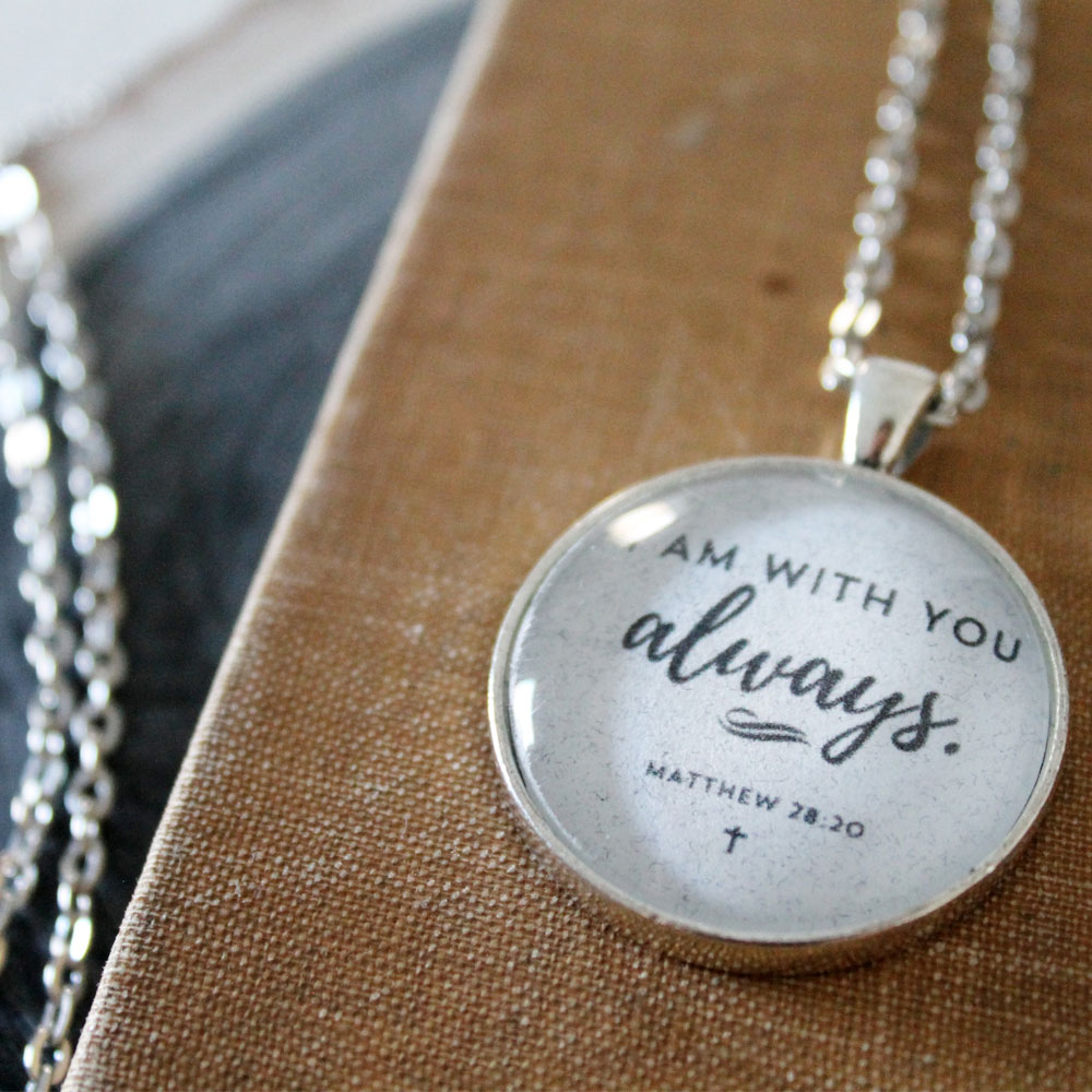 With You Always Glass Pendant