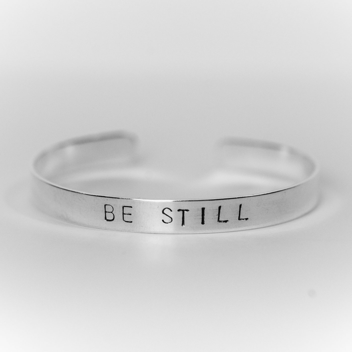 Be Still Sterling Silver Cuff