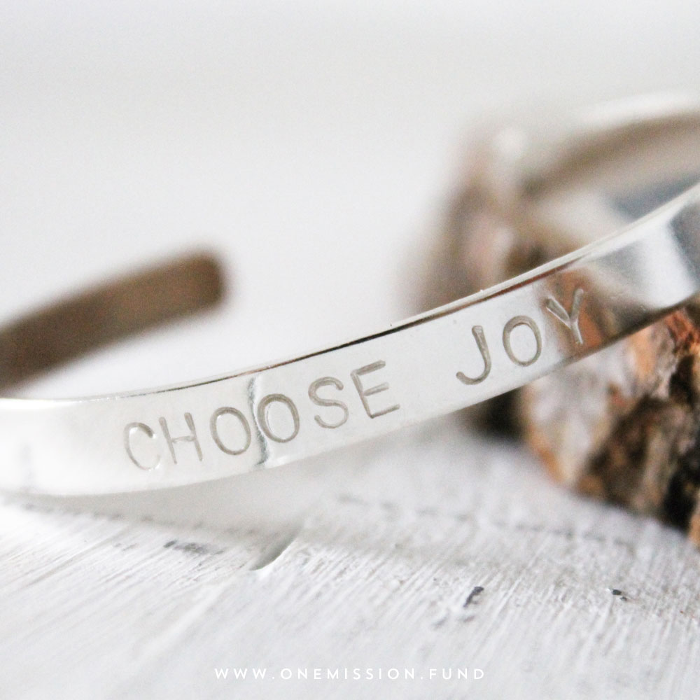 Choose Joy Sterling Silver Cuff