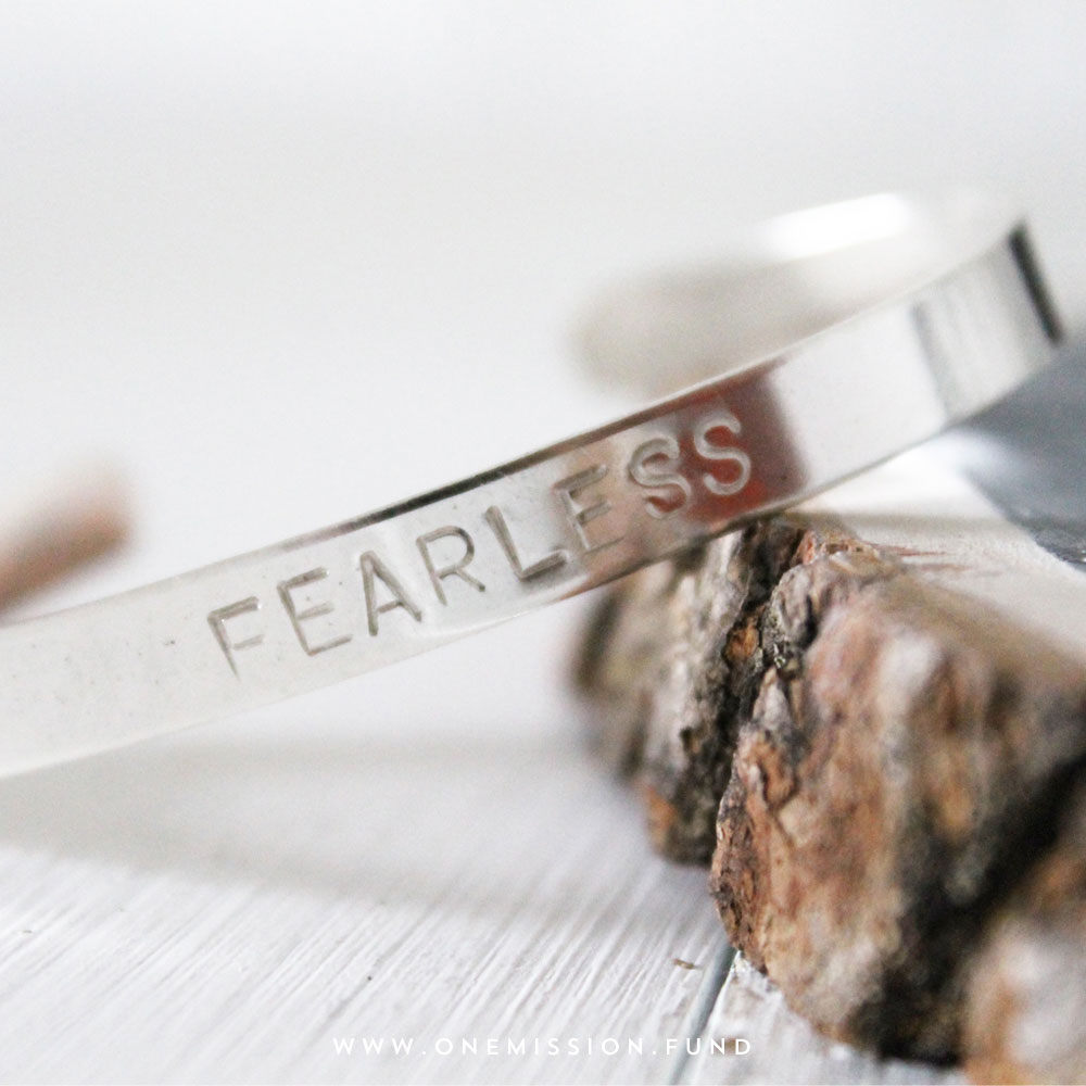 Fearless Sterling Silver Cuff
