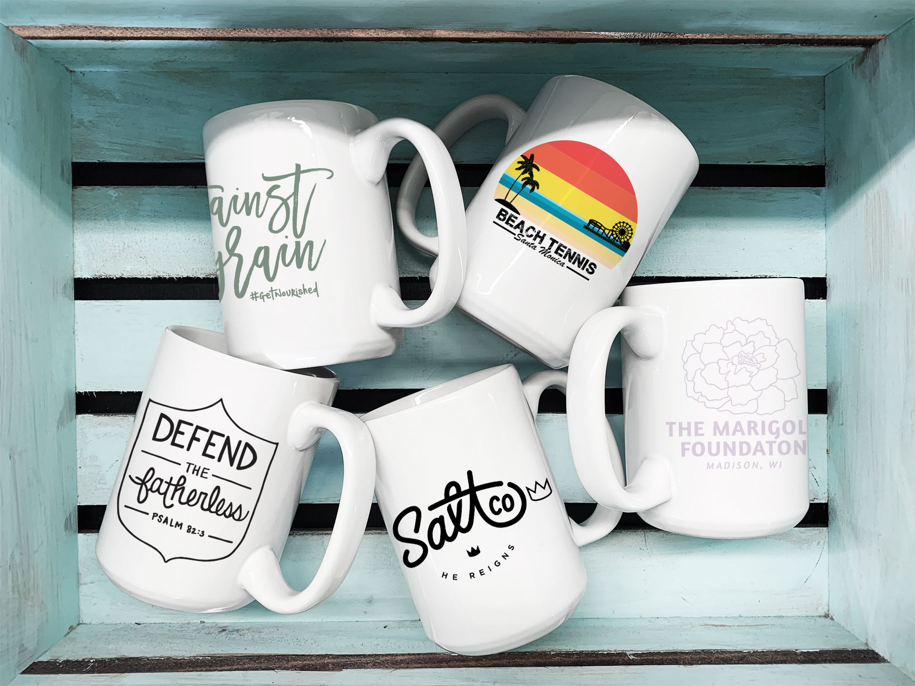 Bulk Custom Promotional Coffee Mugs with Logo 11 oz