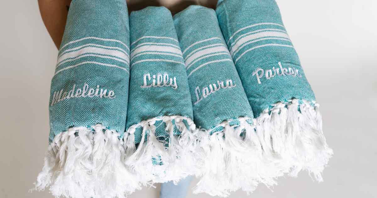 Custom Embroidered Beach Towels