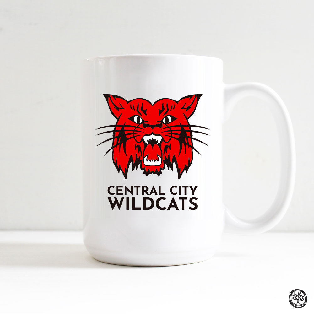 Central City Wildcats White Coffee Mug