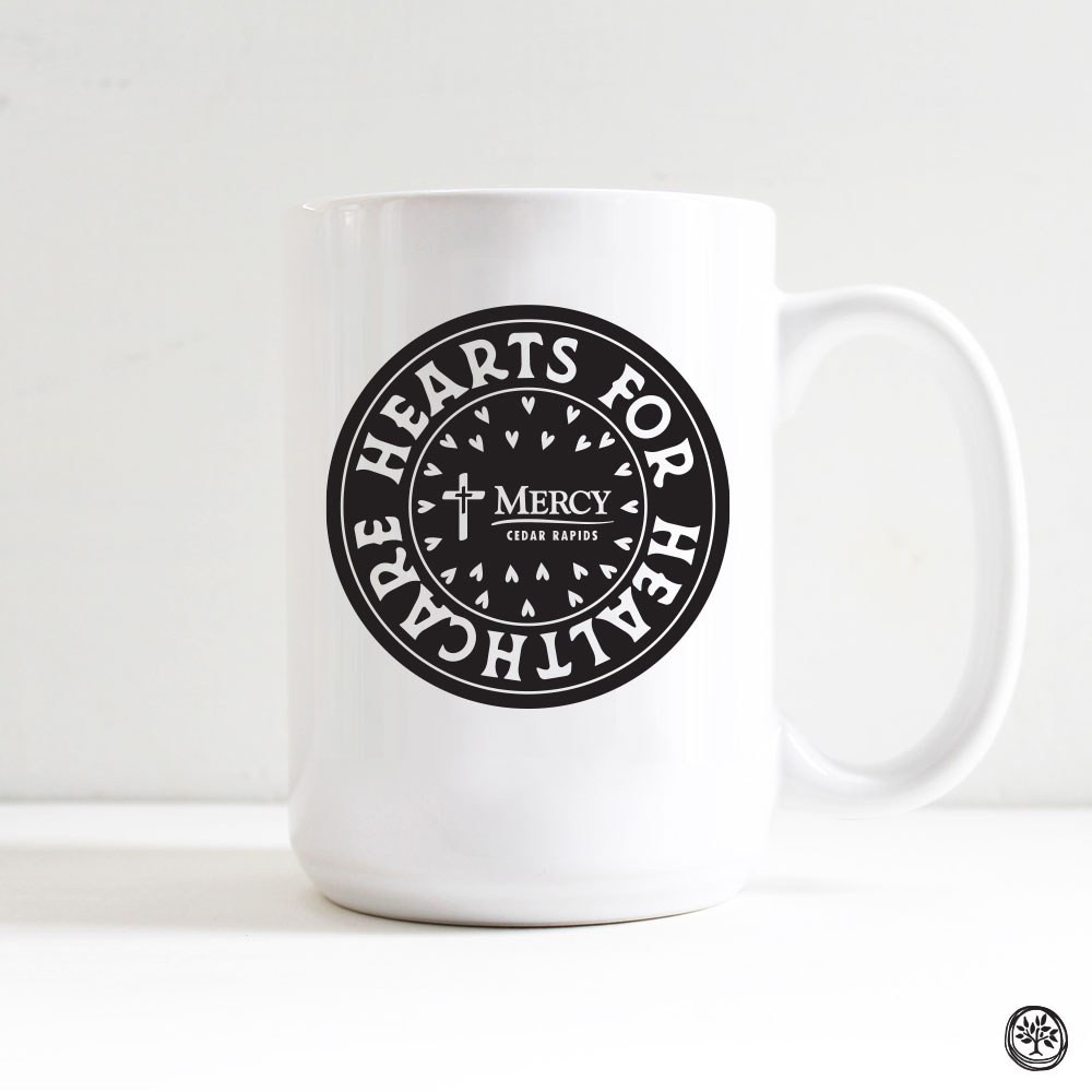 MERCY Hearts for Healthcare White Coffee Mug