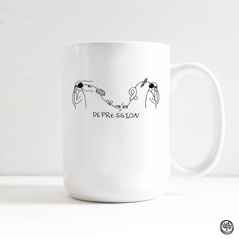 Depression Awareness White Coffee Mug