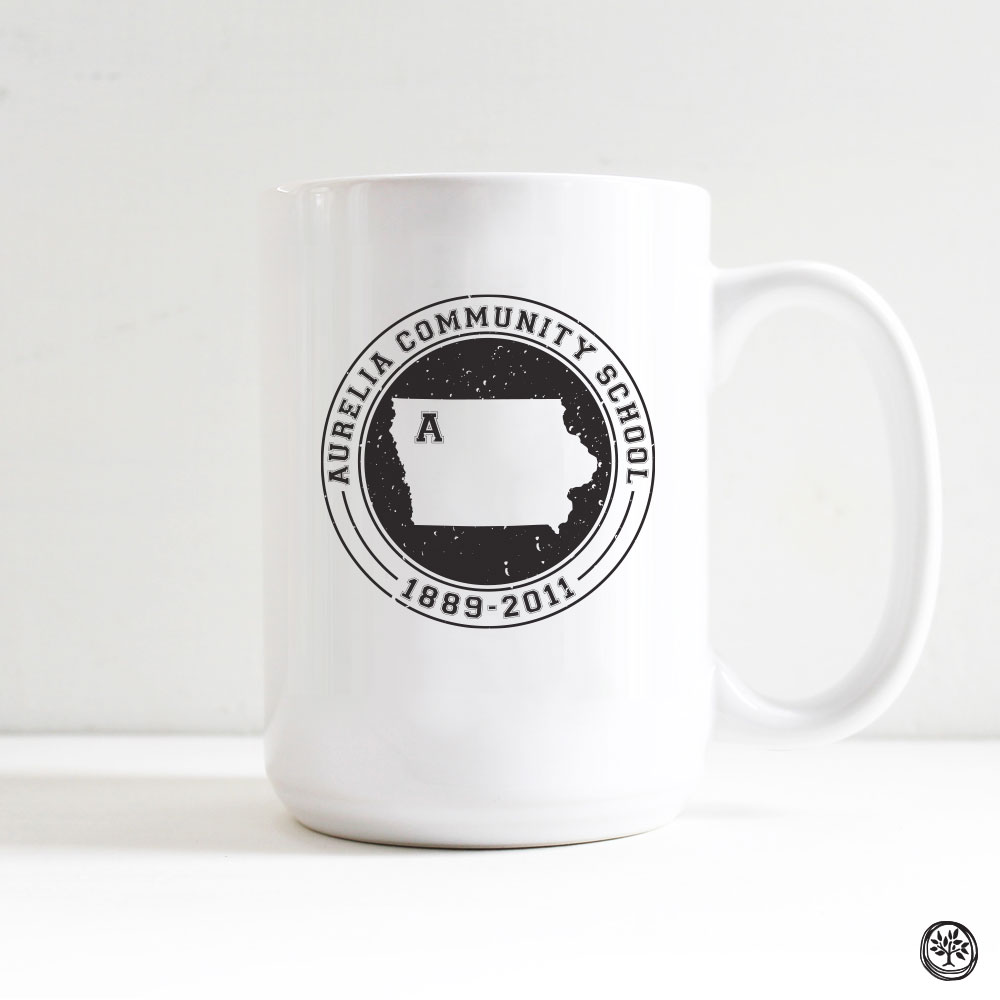 Aurelia Community School White Coffee Mug