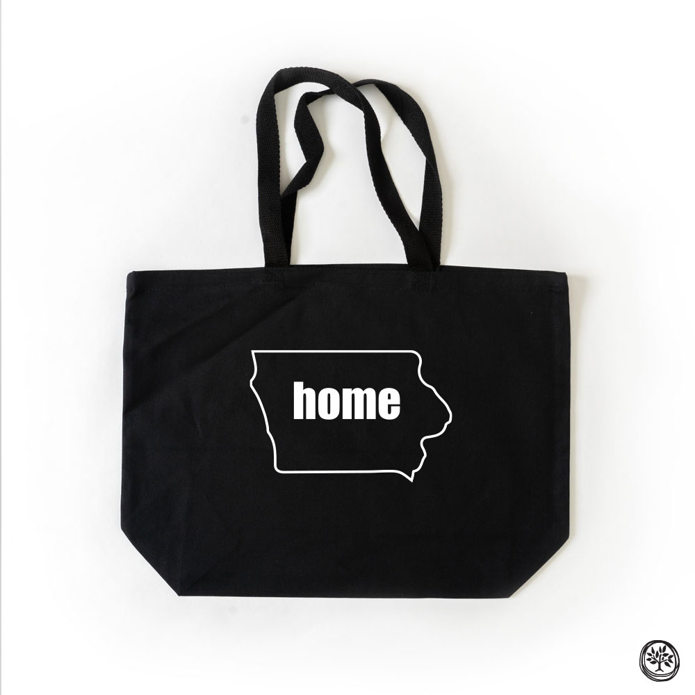 Iowa Home Tote (Black)