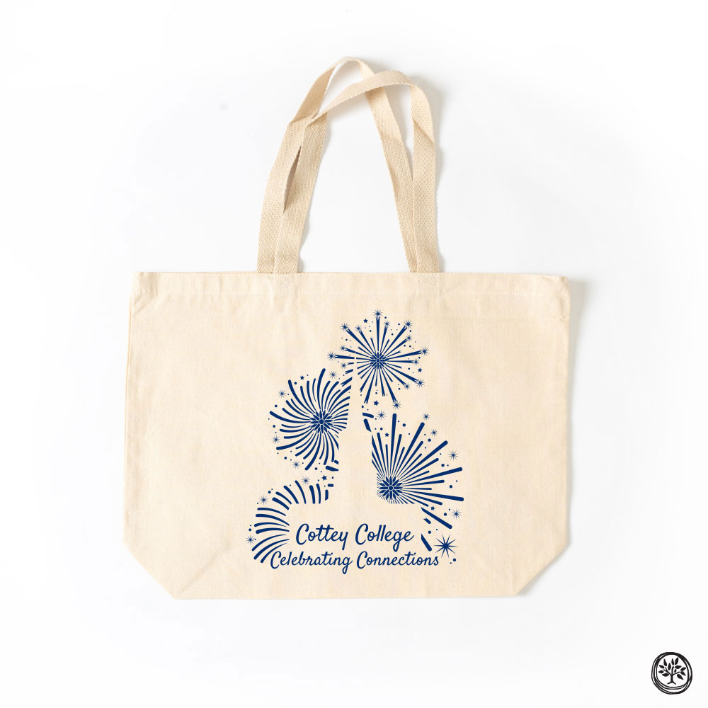 Cottey College 2021 (Navy) Natural Tote Bag